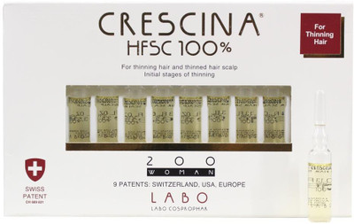 

Crescina HFSC 100% 200 Woman 10 Ampoules(10 ml)