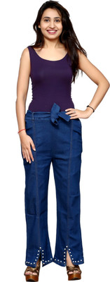 Fellamo Flared Women Dark Blue Jeans