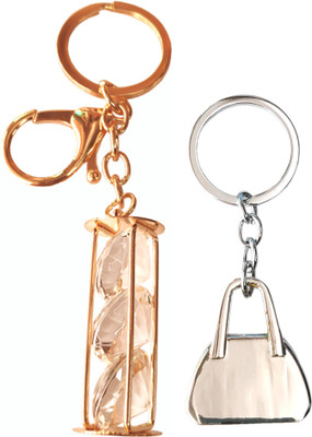 MGP FASHION Popular Crystal Gemstones Stone Golden Silver DIAMOND With Hand Bag Shape Party Gift Girls Boys Friends Keyring Key Chain