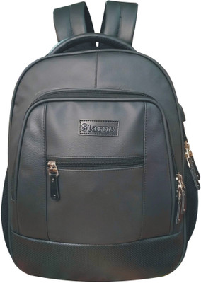 

Star NV Bags Executive Anti Theft 30 LTR Leather Bagpack With USB Charging Port Waterproof Multipurpose Bag(Black, 30 L)