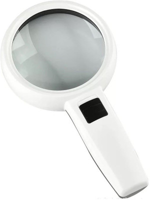 RHONNIUM Magnifying Glass 30 Times high Power 3X Reading Glass::Magniging Glass::Pocket Magnifier(White, Black)