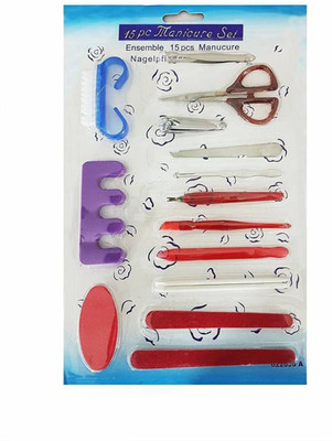 GLAN Manicure Pedicure Kit For Women Home And Saloon Use, Pack Of 1(40 g, Set of 15)