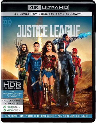

Justice League (4K UHD + Blu-ray 3D + Blu-ray) (3-Disc Box Set)(4K(UHD) Blu-ray English)