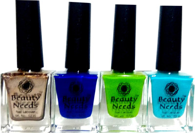 

beauty needs BNC-NP-009,NP-010,NP-011,NP-012 Crome, Blue, Green, Turquoise(Pack of 4)