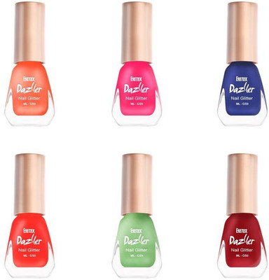 

Eyetex Dazller Nail Polish (Pack of 6) Multi-color(Pack of 6)