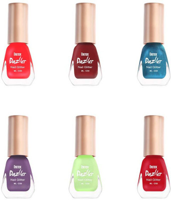 Eyetex Dazller Nail Polish (Pack of 6) Multi color(Pack of 6)