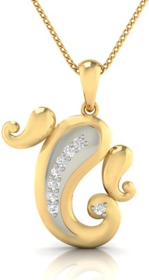 avsar Tanavi 14kt Cubic Zirconia Yellow Gold Pendant