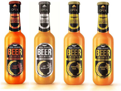 

Park Avenue BEER SHAMPOO SHINY & BOUNCY + ANTI DANDRUFF & DAMAGE FREE 180ml Each(720 ml)