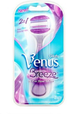 

Gillette Venus Breeze 2 In 1 Razor Plus Shave Gel Bars(Pack of 2)