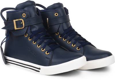 Dance India Dance Shoe High Tops For Men  (Blue)