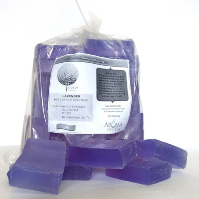

GodBlessU Lavender Soap base, Melt and pour soap base(1000 g, Pack of 5)