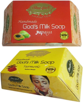 

ShazfaS Goats milk soap Papaya-Turmeric(1 g, Pack of 2)