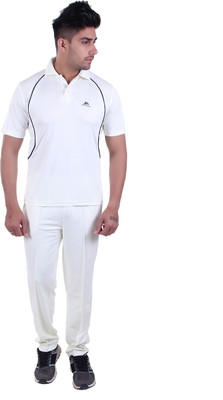 POWERHAWKE Solid Men Polo Neck White T-Shirt