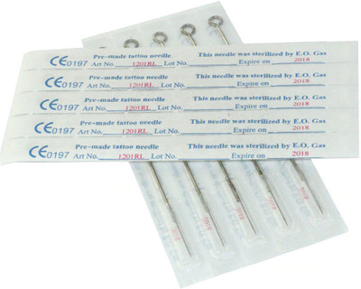 

Traditional Tattoo Supply Platinum Needles Pack Of 50 (4RL) Disposable Round Liner Tattoo Needles(Pack of 50)