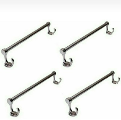 deeplax TOWEL ROD 24 INCHES (2FEET) SET OF 4 SILVER Towel Holder(Aluminium, Stainless Steel)