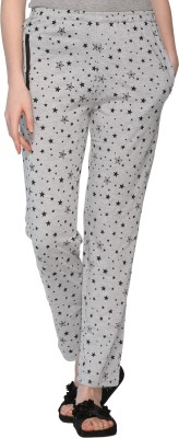 69GAL Checkered Women Grey Track Pants