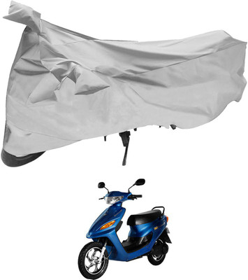 SHOOLIN Two Wheeler Cover for Hero(Let's, Silver)
