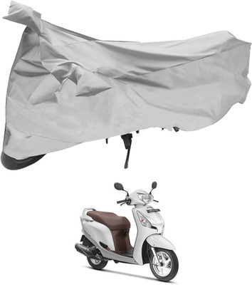 SHOOLIN Two Wheeler Cover for Mahindra(Rodeo, Silver)