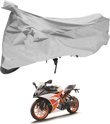SHOOLIN Two Wheeler Cover for Bajaj(Pulsar 180 DTS-i, Silver)
