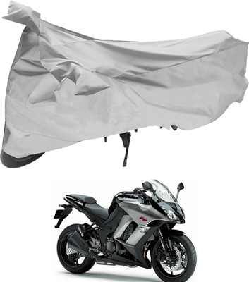 SHOOLIN Two Wheeler Cover for Bajaj(DTS-i, Silver)