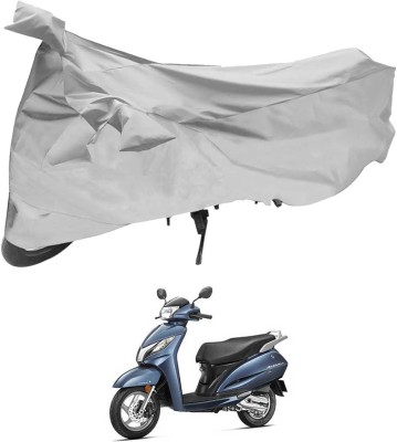 SHOOLIN Two Wheeler Cover for Honda(Activa 125, Silver)