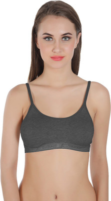 Sonari Carlin Women Cami Bra Non Padded Bra(Grey)