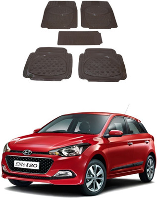 Autoxygen Rubber Standard Mat For  Hyundai i20(Beige)
