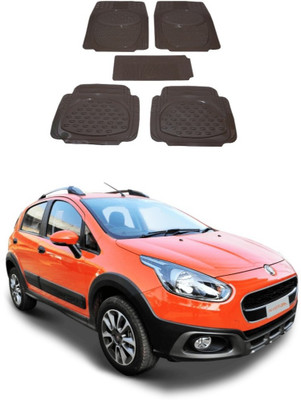 Autoxygen Rubber Standard Mat For  Fiat Avventura(Beige)