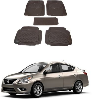 Autoxygen Rubber Standard Mat For  Nissan Sunny(Beige)