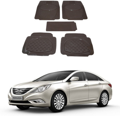 Autoxygen Rubber Standard Mat For  Hyundai Sonata(Beige)