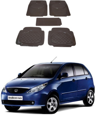 Autoxygen Rubber Standard Mat For  Tata Indica(Beige)