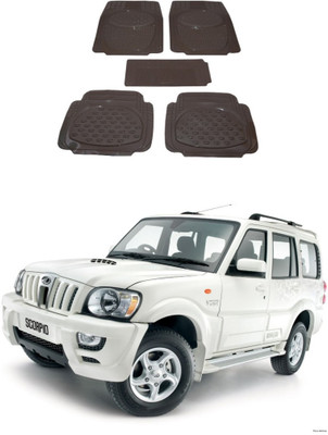 Autoxygen Rubber Standard Mat For  Mahindra Scorpio(Beige)