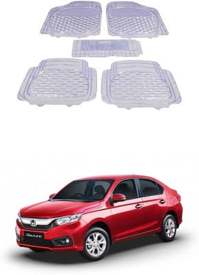 Autoxygen Rubber Standard Mat For  Honda Amaze(White)