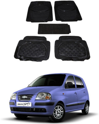 Autoxygen Rubber Standard Mat For  Hyundai Santro Xing(Black)