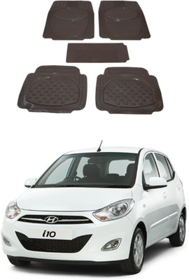 Autoxygen Rubber Standard Mat For  Hyundai i10(Beige)