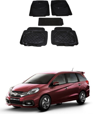 Autoxygen Rubber Standard Mat For  Honda Mobilio(Black)