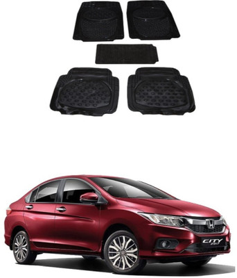 Autoxygen Rubber Standard Mat For  Honda City(Black)