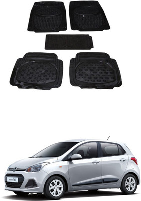 Autoxygen Rubber Standard Mat For  Hyundai Grand i10(Black)