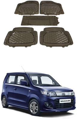 Autoxygen Rubber Standard Mat For  Maruti Suzuki WagonR Stingray(Brown)