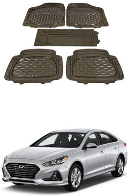 Autoxygen Rubber Standard Mat For  Hyundai Sonata(Brown)