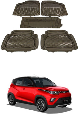 Autoxygen Rubber Standard Mat For  Mahindra KUV 100(Brown)