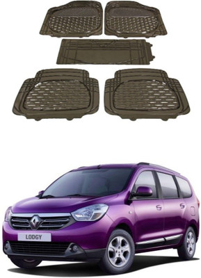 Autoxygen Rubber Standard Mat For  Renault Lodgy(Brown)
