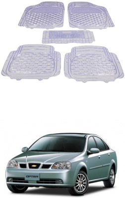 Autoxygen Rubber Standard Mat For  Chevrolet Optra(White)