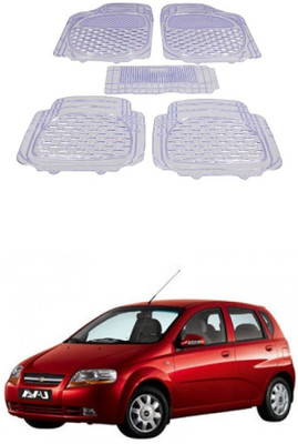 Autoxygen Rubber Standard Mat For  Chevrolet Aveo U-VA(White)