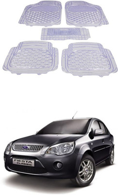 Autoxygen Rubber Standard Mat For  Ford Fiesta Old(White)