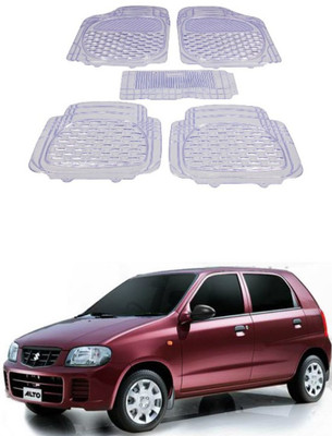 Autoxygen Rubber Standard Mat For  Maruti Suzuki Alto(White)