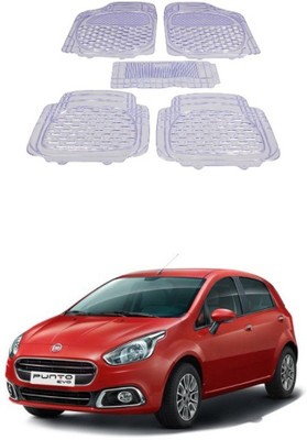 Autoxygen Rubber Standard Mat For  Fiat Punto(White)