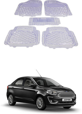 Autoxygen Rubber Standard Mat For  Ford Figo(White)