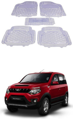 Autoxygen Rubber Standard Mat For  Mahindra Nuvosport(White)