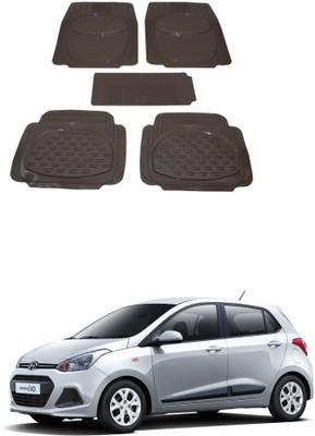 Autoxygen Rubber Standard Mat For  Hyundai Grand i10(Beige)